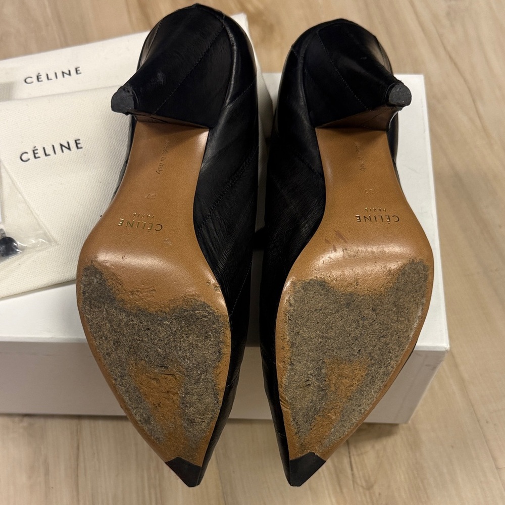 Celine calf leather black heels - Picture 2 of 4